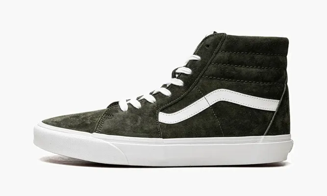 Кроссовки Vans SK8 HI Zamszowe Pig Suede «Basic» зеленый