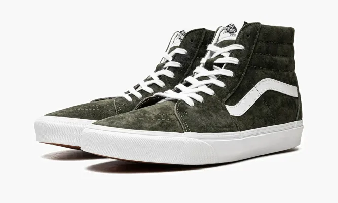 Кроссовки Vans SK8 HI Zamszowe Pig Suede «Basic» зеленый