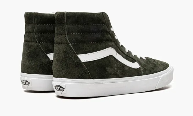 Кроссовки Vans SK8 HI Zamszowe Pig Suede «Basic» зеленый