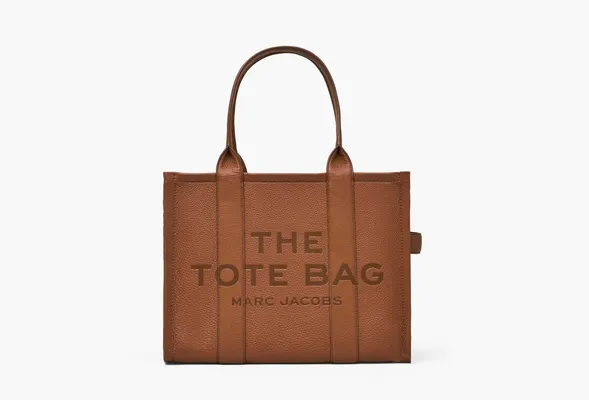 Сумки Marc Jacobs The Leather Large Tote Bag «Argan Oil» коричневый