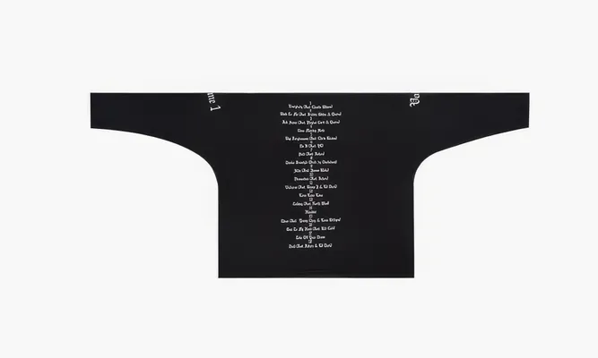 Одежда Yeezy Gosha Vultures Long T-shirt «Black» Черный