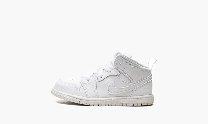 Для самых маленьких Air Jordan 1 Mid TD «Triple White» белый