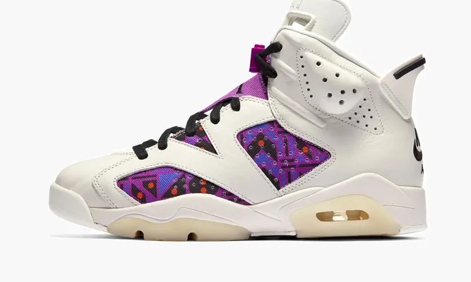 Кроссовки Air Jordan 6 «Quai 54 - Purple» белый