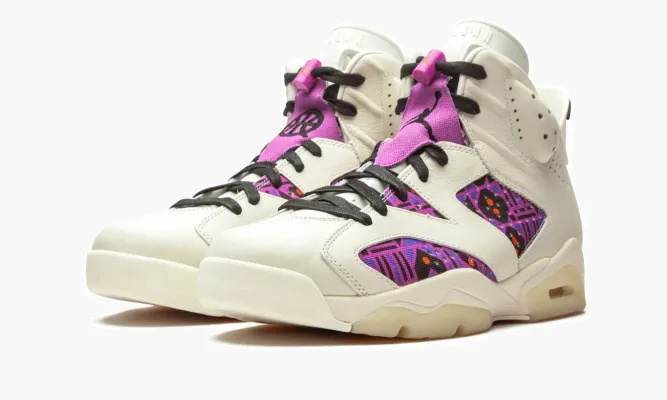 Кроссовки Air Jordan 6 «Quai 54 - Purple» белый