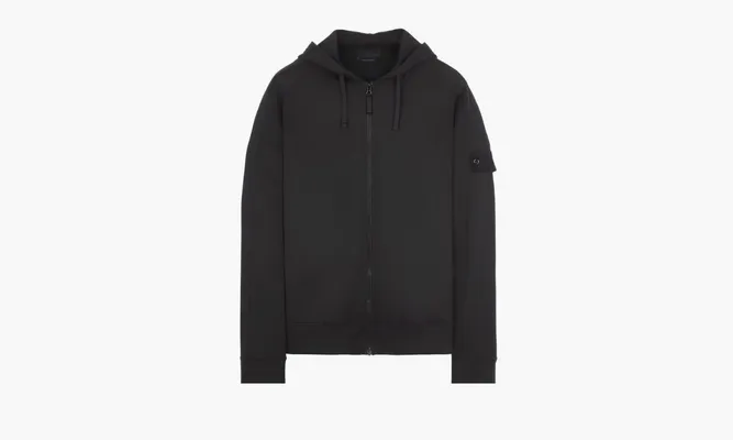 Одежда Stone Island Zip Zap Hooded «Black» черный