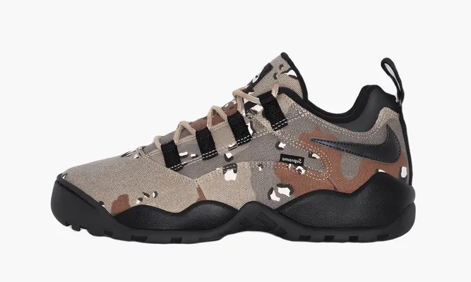 Кроссовки Nike Supreme X SB Air Darwin Low «Grey» серый