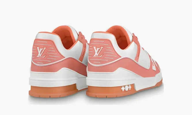 Кроссовки Louis Vuitton Trainer «Coral» розовый