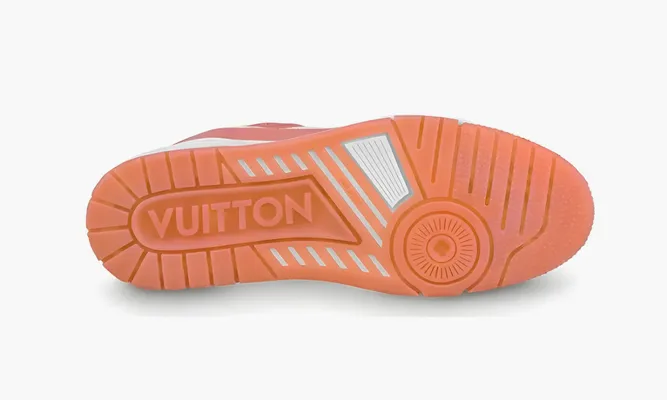 Кроссовки Louis Vuitton Trainer «Coral» розовый