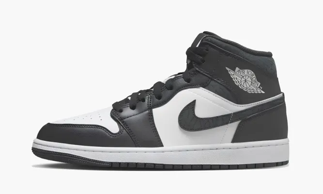 Кроссовки Air Jordan 1 Mid SE «Panda Elephant» черный