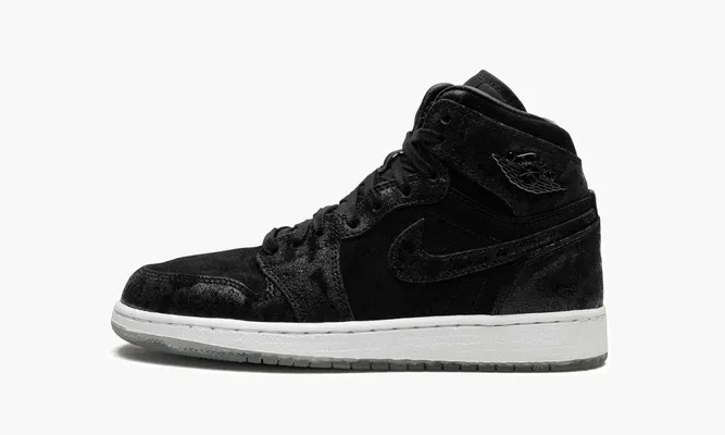 Кроссовки Air Jordan 1 Ret HI Prem Hc GS «Heiress» черный