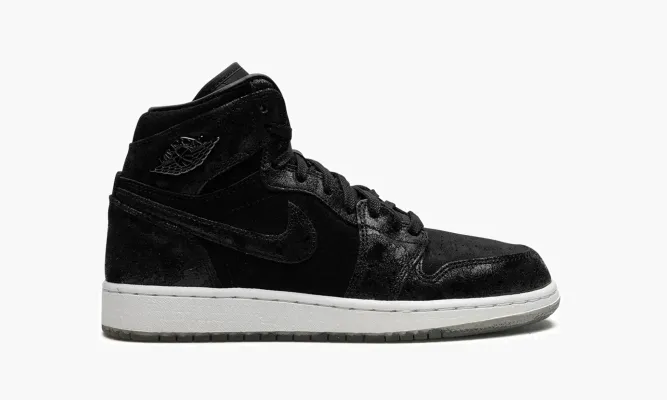 Кроссовки Air Jordan 1 Ret HI Prem Hc GS «Heiress» черный