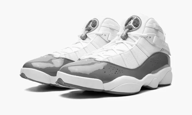 Кроссовки Air Jordan 6 Rings «White / Cool Grey» белый