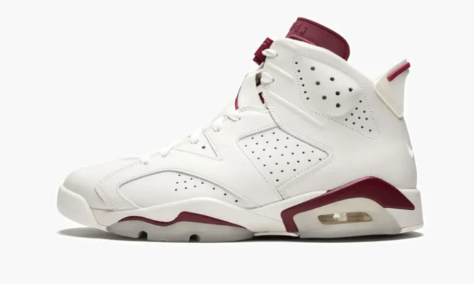 Кроссовки Air Jordan 6 Retro «Maroon» белый