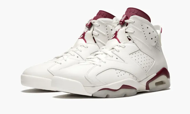 Кроссовки Air Jordan 6 Retro «Maroon» белый