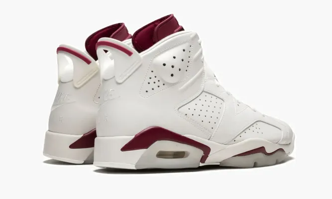 Кроссовки Air Jordan 6 Retro «Maroon» белый
