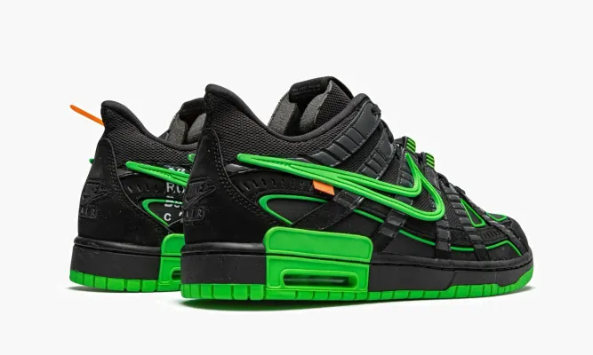 Кроссовки Nike Air Rubber Dunk «Off-white - Green Strike» черный