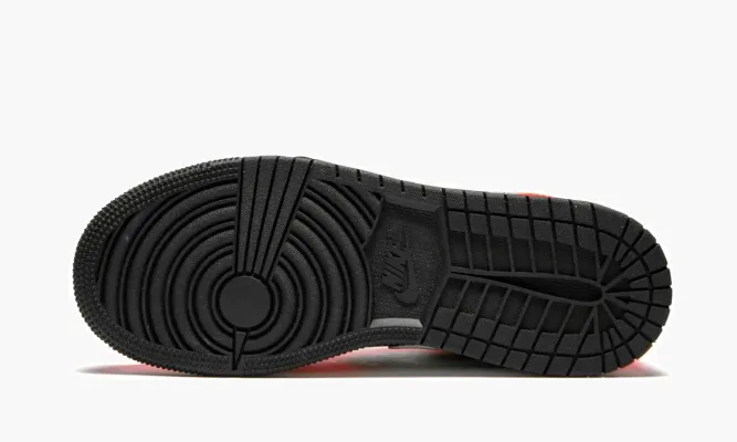 Кроссовки Air Jordan 1 Mid GS «Infrared» белый