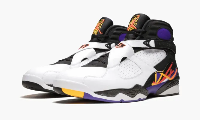 Кроссовки Air Jordan 8 Retro «Three-peat» белый