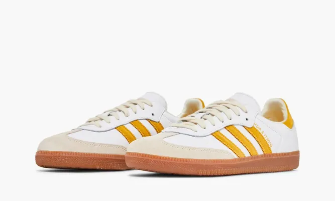 Кроссовки Sporty & Rich x Samba OG «White Bold Gold» оранжевый