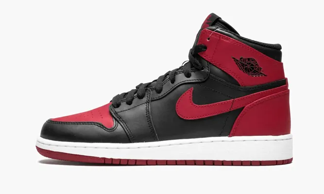 Кроссовки Air Jordan 1 Retro High OG Bg «Bred 2013» черный