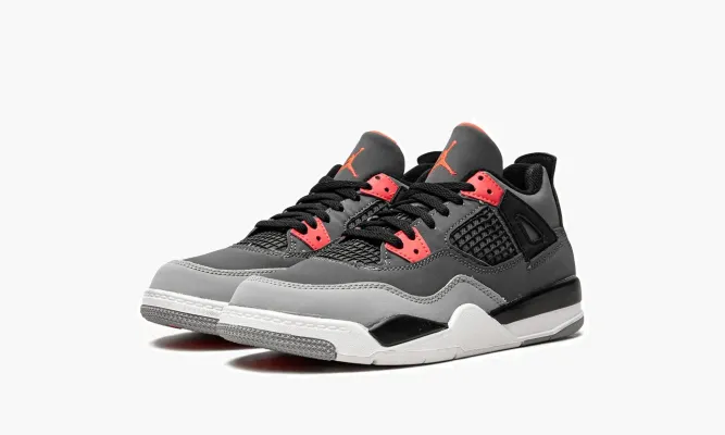 Для самых маленьких Air Jordan 4 PS «Infared» серый