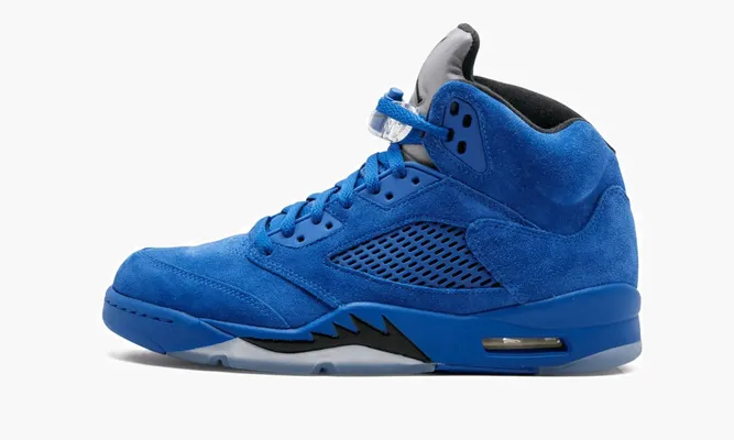Кроссовки Air Jordan 5 Retro «Blue Suede» синий