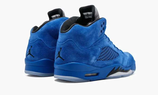 Кроссовки Air Jordan 5 Retro «Blue Suede» синий