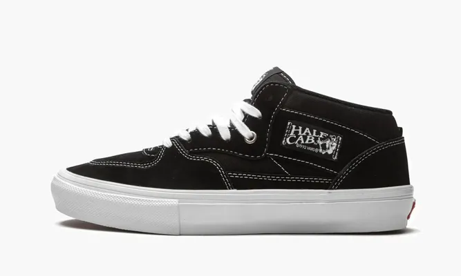 Кроссовки Vans Half Cab Skate «Black / White» черный