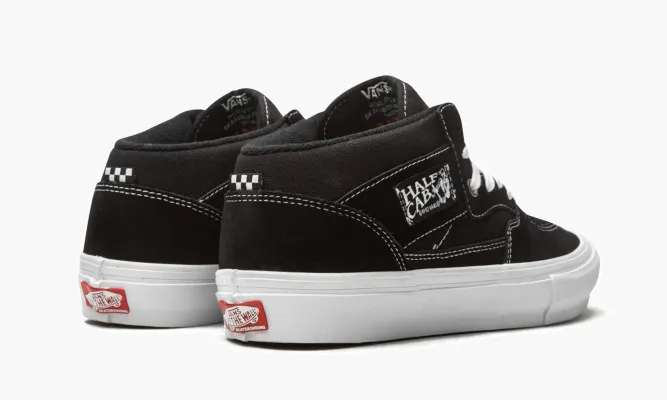 Кроссовки Vans Half Cab Skate «Black / White» черный