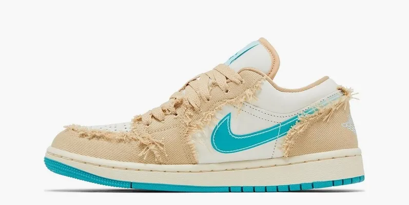 Кроссовки Air Jordan 1 Low SE WMNS 'Wave' бежевый