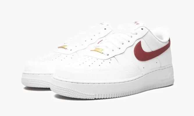 Кроссовки Air Force 1 '07 Low «Team Red» белый