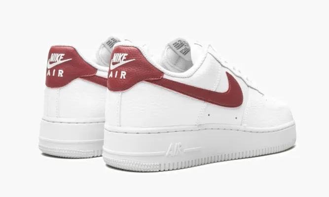 Кроссовки Air Force 1 '07 Low «Team Red» белый