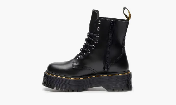 Обувь Dr. Martens Jadon Platform Boots «Black Smooth Leather» черный