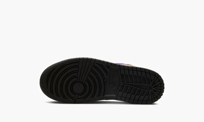 Для самых маленьких Air Jordan 1 Mid PS «Lakers» фиолетовый