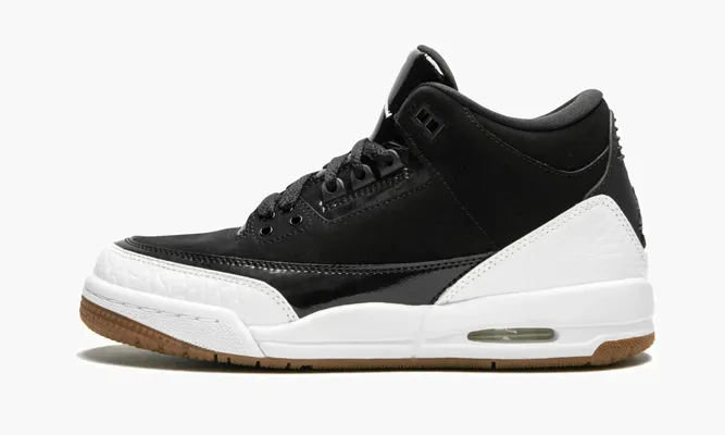 Кроссовки Air Jordan 3 Retro Gg «Black / White / Gum» черный