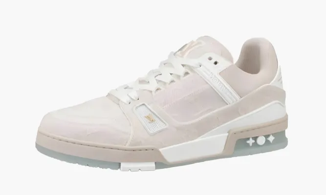 Кроссовки Louis Vuitton Trainer «Coconut» бежевый