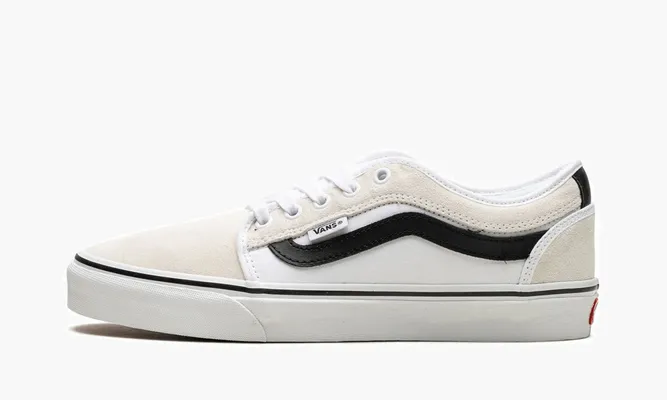 Кроссовки Vans Chukka Low Sidestripe «White / Black» белый