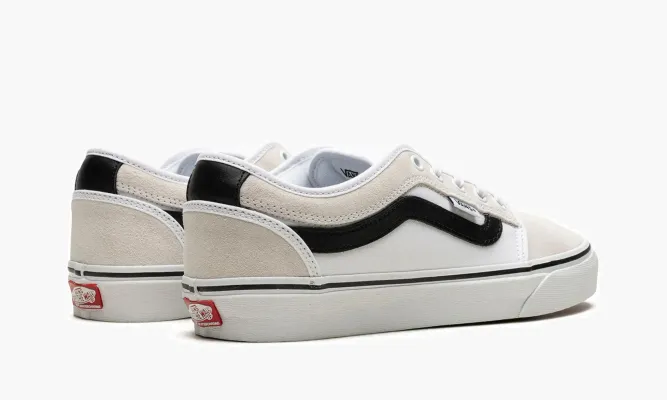 Кроссовки Vans Chukka Low Sidestripe «White / Black» белый