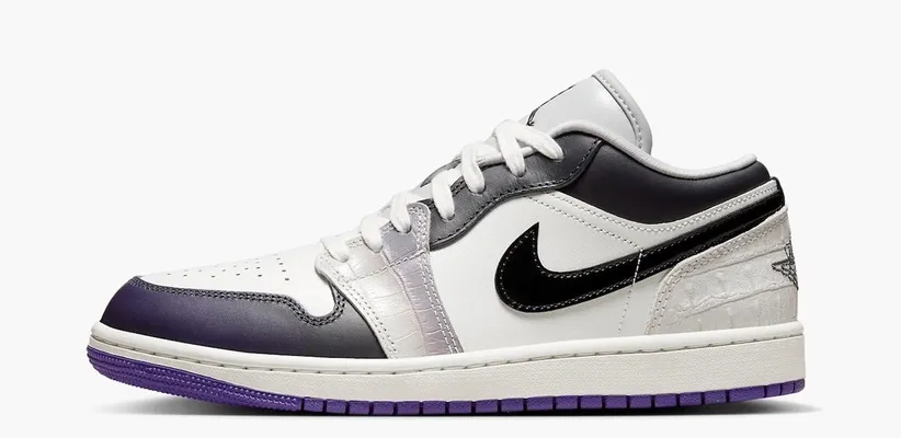 Кроссовки Air Jordan 1 Low SE WMNS 'Punk Rock' белый