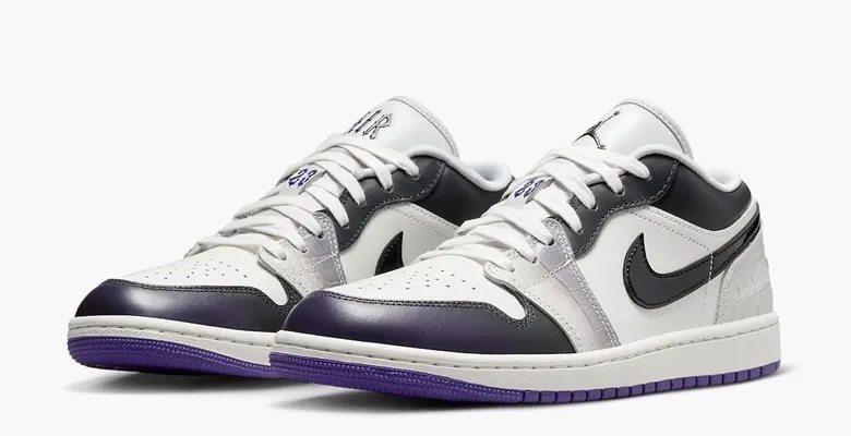 Кроссовки Air Jordan 1 Low SE WMNS 'Punk Rock' белый