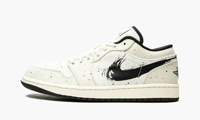 Кроссовки Air Jordan 1 Low SE «Brushstroke» оранжевый