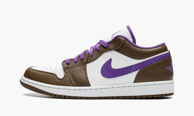 Кроссовки Air Jordan 1 Low «Purple Mocha» белый