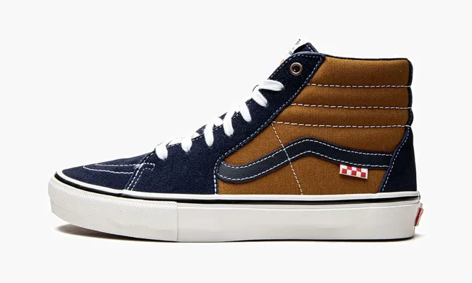 Кроссовки Vans Sk8-hi синий,коричневый