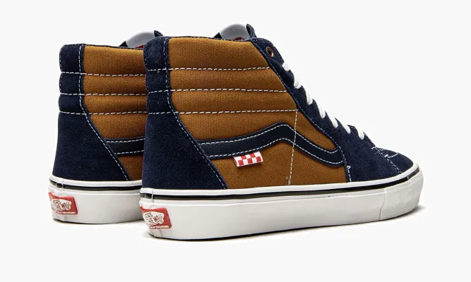 Кроссовки Vans Sk8-hi синий,коричневый