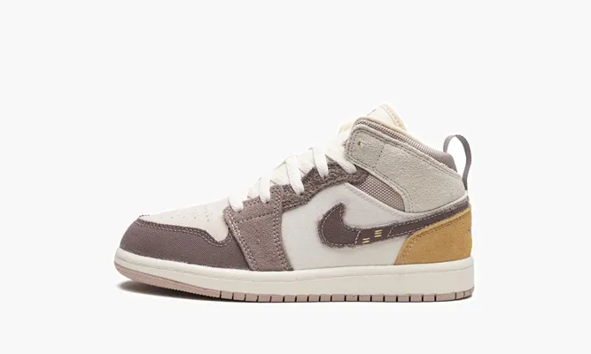 Для самых маленьких Air Jordan 1 Mid Craft SE PS «Taupe Haze» черный