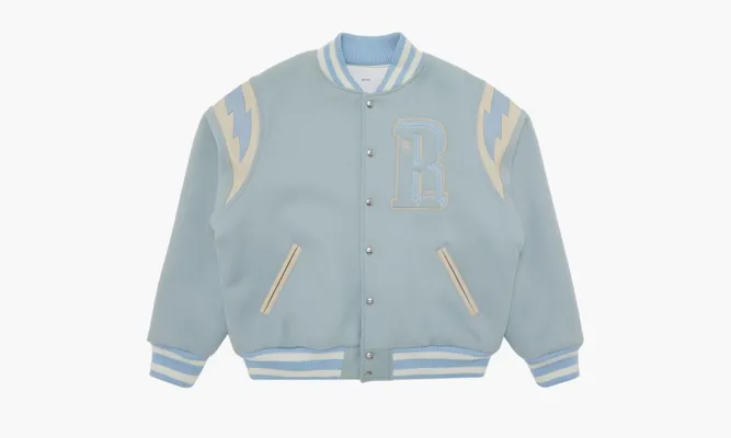 Одежда RHUDE Lighting Varsity Jacket «Mint» lightBlue