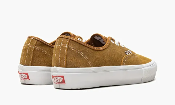 Кроссовки Vans Skate Authentic «Leather Golden Brown» коричневый