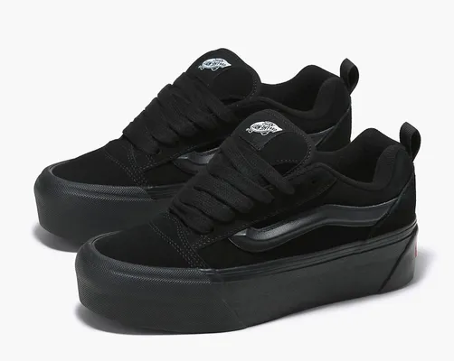 Кроссовки Vans Knu Stack «Triple Black» черный