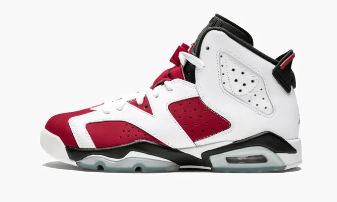 Кроссовки Air Jordan 6 Retro GS «Carmine» белый