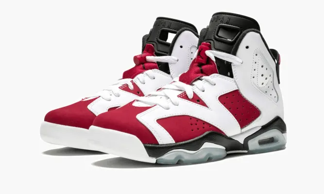 Кроссовки Air Jordan 6 Retro GS «Carmine» белый